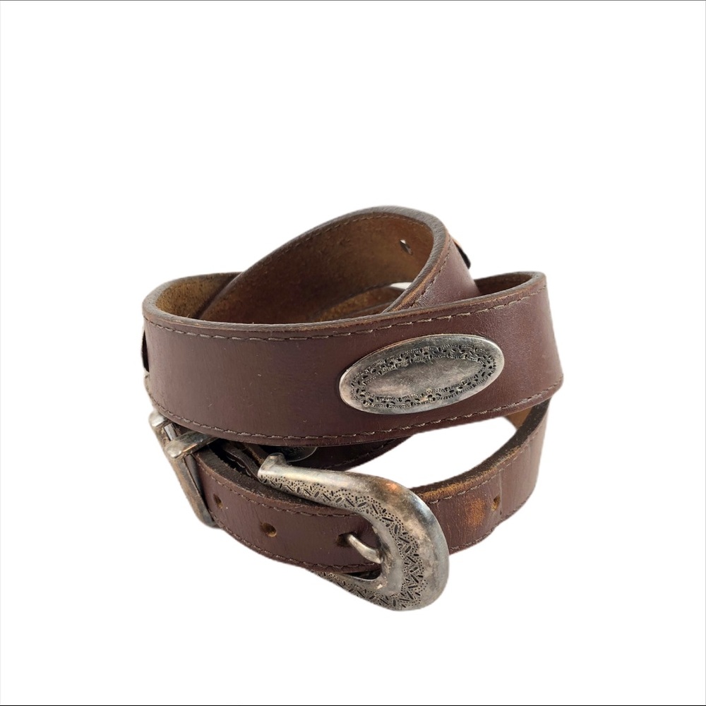 Brighton Taper Ornament Leather Belt